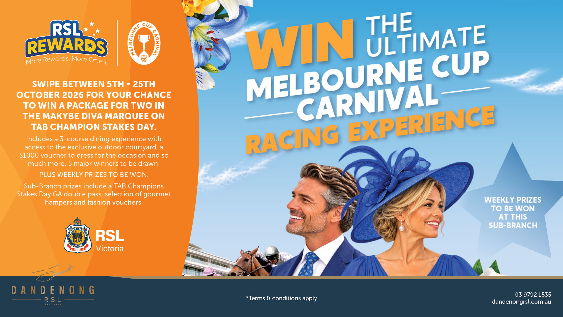 DRSL0926-08 RSL Rewards Melbourne Cup promo signage_v1_HDTV_KIOSK